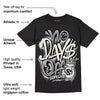 Black Cement 1s Low OG DopeSkill T-Shirt No Days Off Graphic