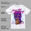 Dunk Purple Championship Court White DopeSkill T-Shirt Never Stop Hustling Graphic