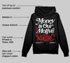 Rick Owens Black Leather Sneaker DopeSkill Hoodie Sweatshirt Money Is Our Motive Typo Graphic