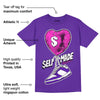 Dunk Purple Championship Court White DopeSkill Purple T-shirt Self Made Graphic