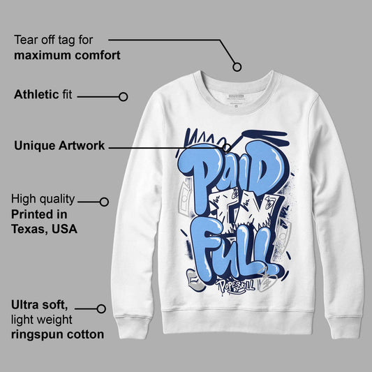 Midnight Navy 5s DopeSkill Sweatshirt New Paid In Full Graphic