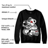 "Black/White" 1s DopeSkill Sweatshirt Bear Steals Sneaker Graphic