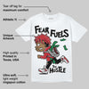 Fire Red “Black Tongue” 5s DopeSkill T-Shirt Fear Fuels The Hustle Graphic
