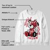 Fire Red “Black Tongue” 5s DopeSkill Sweatshirt Smile Through The Pain Graphic