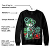 Green Glow 1s DopeSkill Sweatshirt Broken Heart Graphic