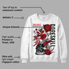 Red Cement 4S DopeSkill Sweatshirt Side Hustle Graphic