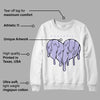 AJ 11 Low Pure Violet DopeSkill Sweatshirt Slime Drip Heart Graphic