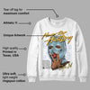 Blue Grey 13s DopeSkill Sweatshirt Never Stop Hustling Graphic