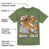 Olive 5s DopeSkill Olive T-shirt Born To Be Rich Graphic