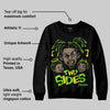 Neon Green 'Two Sides' DopeSkill Graphic Sweatshirt