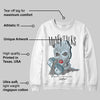 Knu Stack Vintage Satin Dream Blue DopeSkill Sweatshirt Money Talks Graphic