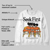 Orange Black White DopeSkill Sweatshirt New Seek First Graphic