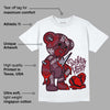 Burgundy 5s DopeSkill T-Shirt Broken Heart Graphic