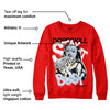 Cherry 11s DopeSkill Varsity Red Sweatshirt Stay It Busy Graphic