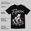 Black Metallic Reimagined 5s DopeSkill T-Shirt Flexin' Graphic