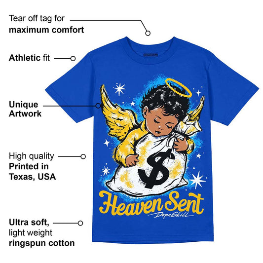 Laney 14s DopeSkill Varsity Royal T-shirt Heaven Sent Graphic