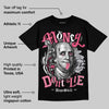 White Fluo Pink DopeSkill T-Shirt Money Don't Lie Graphic