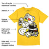 Vivid Sulfur 4s DopeSkill Yellow T-shirt Bear Steals Sneaker Graphic