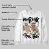 Reverse Metallic 5s DopeSkill Sweatshirt No Risk No Story Graphic