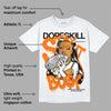 Orange Black White DopeSkill T-Shirt Stay It Busy Graphic