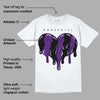 Field Purple 12s DopeSkill T-Shirt Slime Drip Heart Graphic