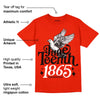 Red Foam Runner DopeSkill Vermillion Red T-shirt Juneteenth 1865 Graphic