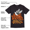 Brilliant Orange 12s DopeSkill T-Shirt Juneteenth 1865 Graphic