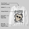 Reverse Metallic 5s DopeSkill Sweatshirt Crying Heart Graphic