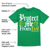 Green Collection DopeSkill Green T-shirt Protect Me From Evil Graphic