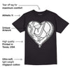 Dunk Low Pure Platinum DopeSkill T-Shirt Heart AJ 1 Graphic