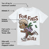 Harris Tweed x Sesame/Violet Mist Dunk DopeSkill T-Shirt Fear Fuels The Hustle Graphic