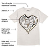 Sail 5s DopeSkill Sand T-shirt Heart Jordan 5 Graphic