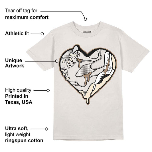 Sail 5s DopeSkill Sand T-shirt Heart Jordan 5 Graphic