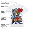 Powder Blue 9s DopeSkill T-Shirt Broken Bear Graphic