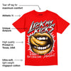 Red Collection DopeSkill Red T-shirt Lick My Kicks Graphic