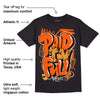 Brilliant Orange 12s DopeSkill T-Shirt New Paid In Full Graphic