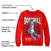 Cherry 11s DopeSkill Varsity Red Sweatshirt Thunder Dunk Graphic