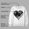 Off Noir 3s DopeSkill Sweatshirt Heart AJ 3 Graphic