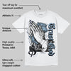 Diffused Blue Sail Grey White 1s DopeSkill T-Shirt Trust God Graphic