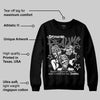 Black Cat 4s DopeSkill Sweatshirt Distorted Realms Graphic