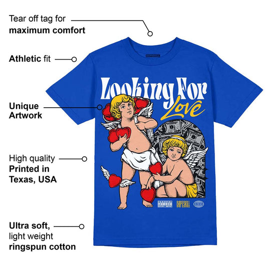 Laney 14s DopeSkill Varsity Royal T-shirt Looking For Love Graphic
