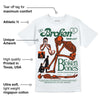 Dunk Team Dark Green Orange DopeSkill T-Shirt Broken Bones Graphic