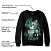 Green Glow 1s DopeSkill Sweatshirt Smile Through The Pain Graphic