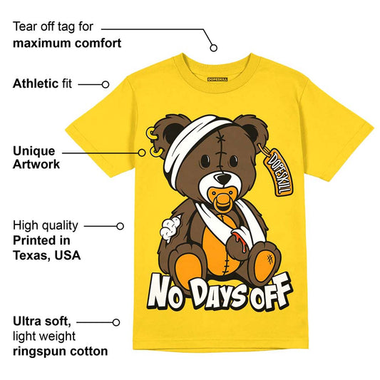 Yellow Ochre 6s DopeSkill Yellow T-shirt Hurt Bear Graphic