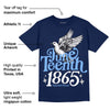 Midnight Navy 5s DopeSkill Navy T-Shirt Juneteenth 1865 Graphic