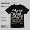 Women's Runner Sneaker in Beige DopeSkill T-Shirt Money Is Our Motive Typo Graphic