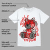 Fire Red 3s DopeSkill T-Shirt Smile Through The Pain Graphic