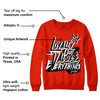 Red Foam Runner DopeSkill Vermillion Red Sweatshirt LOVE Graphic