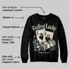 Seafoam 4s 2025 DopeSkill Sweatshirt Feeling Lucky Graphic