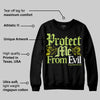 Bright Cactus 13s DopeSkill Sweatshirt Protect Me From Evil Graphic